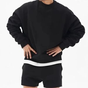 Men's Classic Black Crewneck Sweater